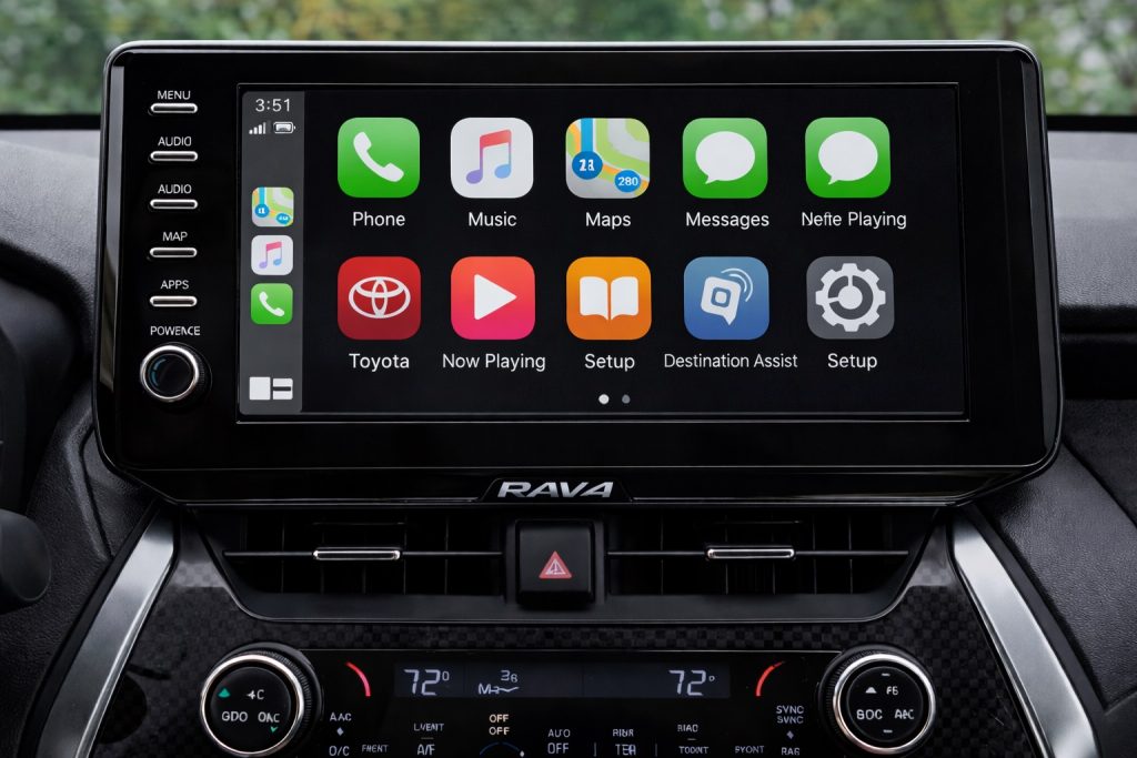 مانیتور هیوندای راوفور RAV4 - هدایت آپشن